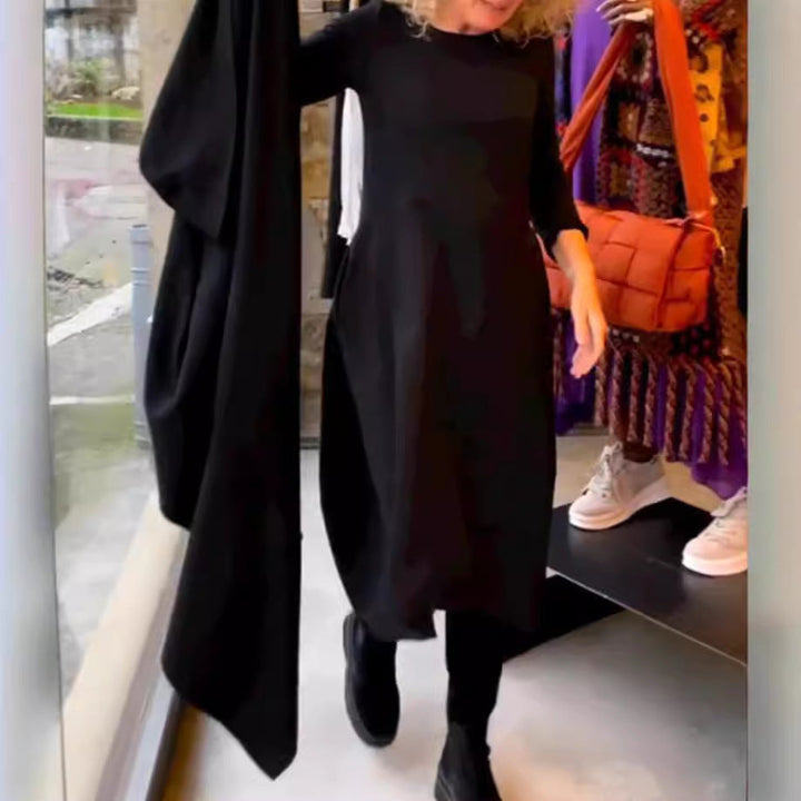 Cinzia - Abito a maniche lunghe con scollatura rotonda