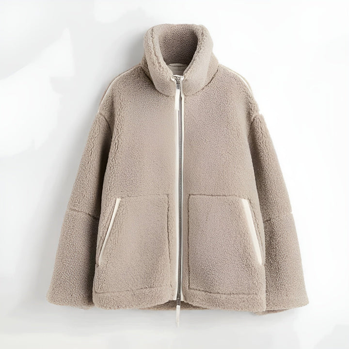 ELENA – Giacca in teddy fleece