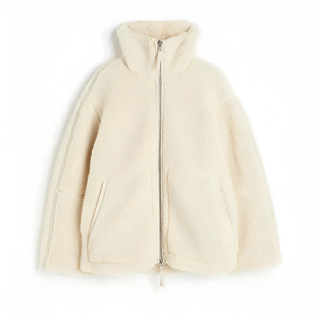 ELENA – Giacca in teddy fleece